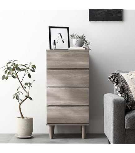 Amazon｜木製チェスト 5段, 天然木(ミンディ)製, W84×D45×H79cm